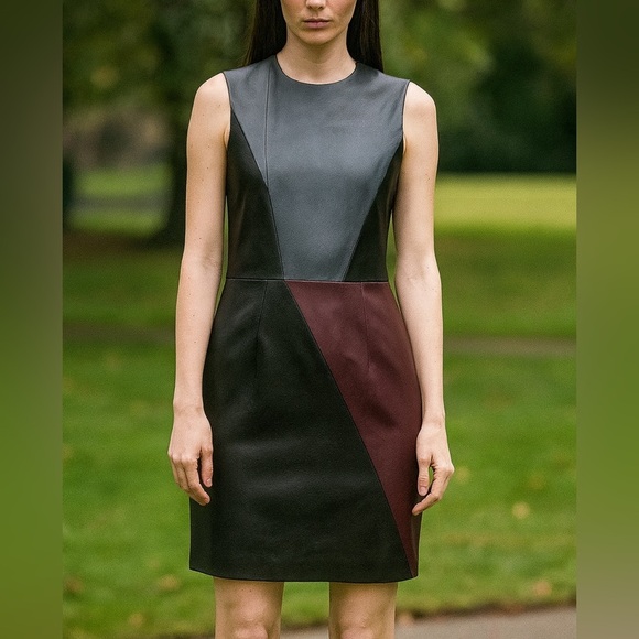 Hunter Dixon by Hunter Bell | Bliss Color blocked Sheath Dress - Picture 1 of 10